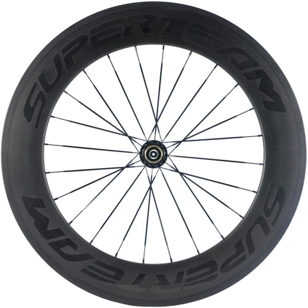 Windbrake Bike SUPERTEAM 88mm Carbonfaser-Räder 23mm 700c Drahtreifen-Radsatz