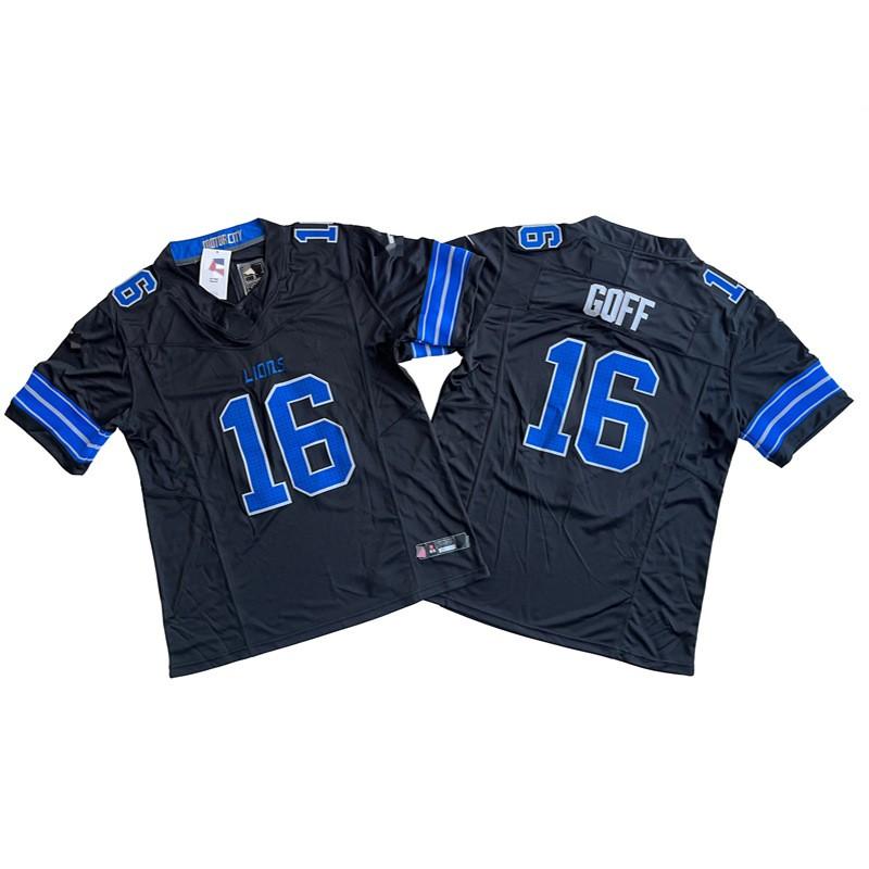 Mens American Football Jersey With Embroidered Number 14 Lion Team Design Cotton Blend Unisex Sportswear Training Game