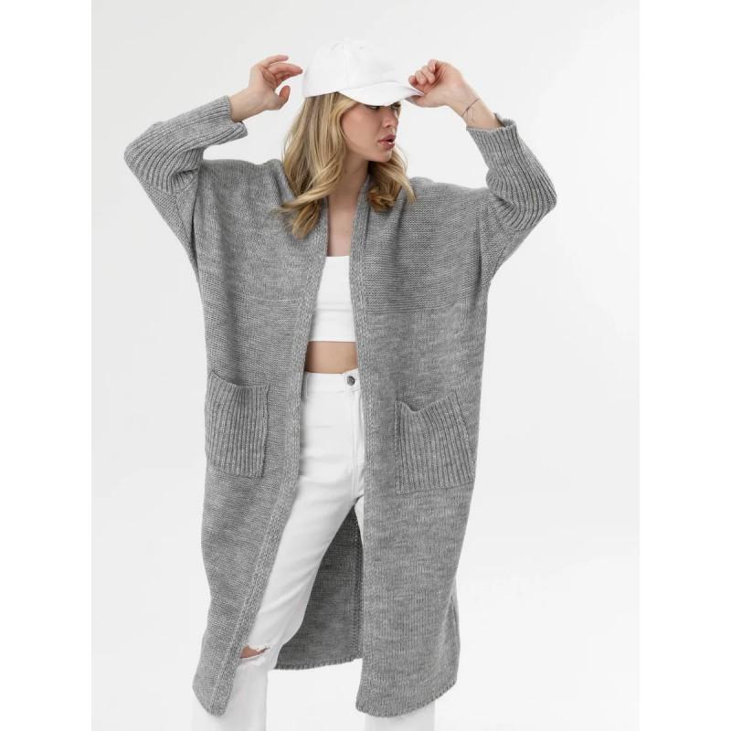 Womens Oversized Knit Cardigan Sweater Long Loose Casual V-Neck Winter Plus Size
