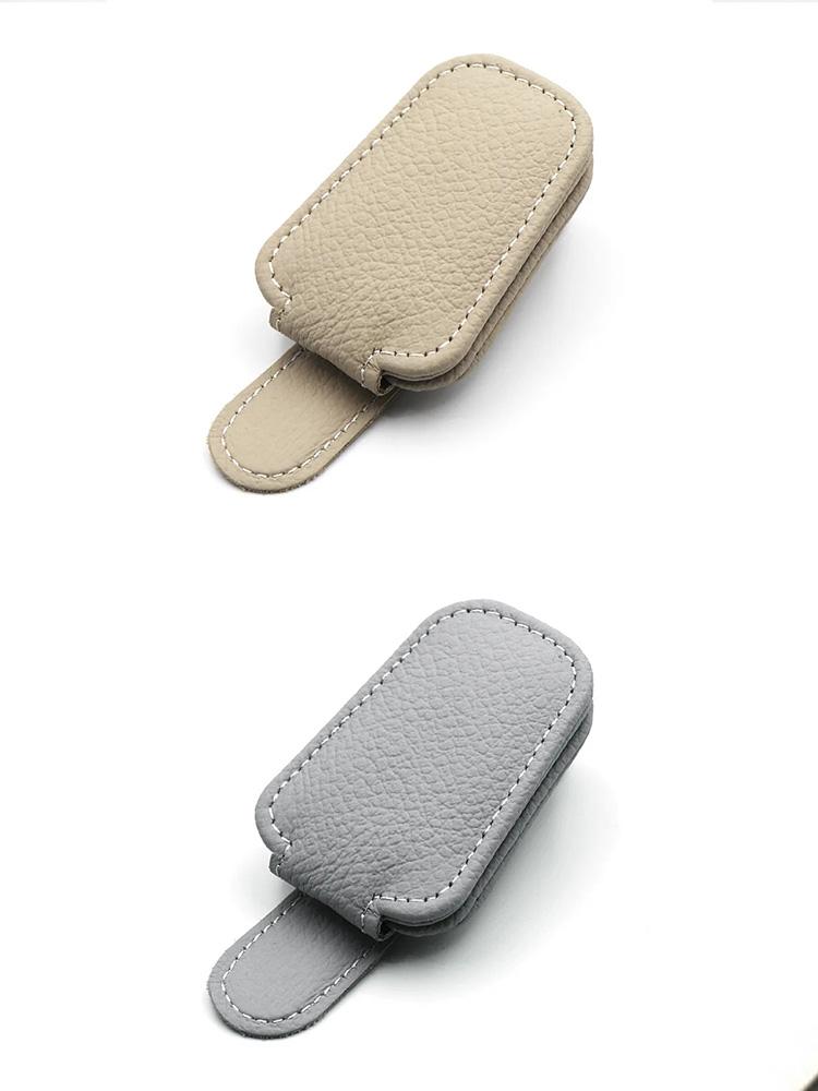 2Pcs Fashion Eyeglasses Sun Visor Car Accessories Universal Car Sunglasses Clip Card Ticket Holder Stand Fastener Pen Case