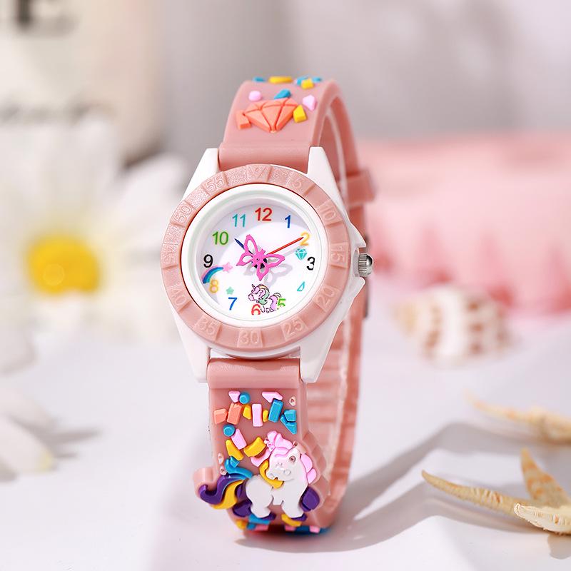 2024 Cute Unicorn Children's Silicone Strap Quartz Watch