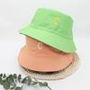 Double-Sided Letter Embroidered Bucket Hat Two-Sided Embroidered Adult Hat Outdoor Travel Versatile Basin Hat