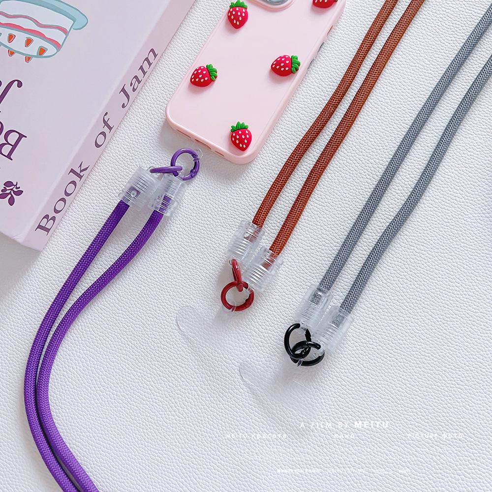 High-end Diagonal Carrying Mobile Phone Lanyard with Universal Case, Durable and Strong Back Clip Rope.