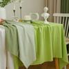 Pure Color Tablecloth Crinkle Cotton Washable Table Cover Tablecloths for Rectangle Table Baby Shower Kitchen Party Wedding Deco