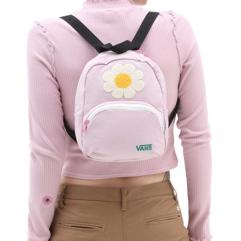 Vans Cotton Backpack Mini Women's Pink Vans VN00074HBLT