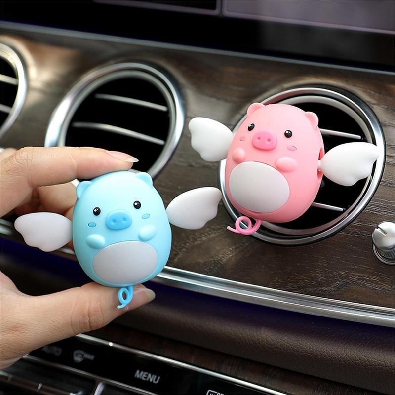 Cute Pig Car Air Freshener Cute Pig Car Vents Ornament Air Conditioner Outlet Clip Car Decorations Stand Interior Accessories
