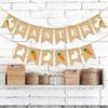 Happy Easter Banner Burlap - Rustic Easter Decorations - Easter Bunny Banner For Mantle Fireplace - Spring Easter Party
