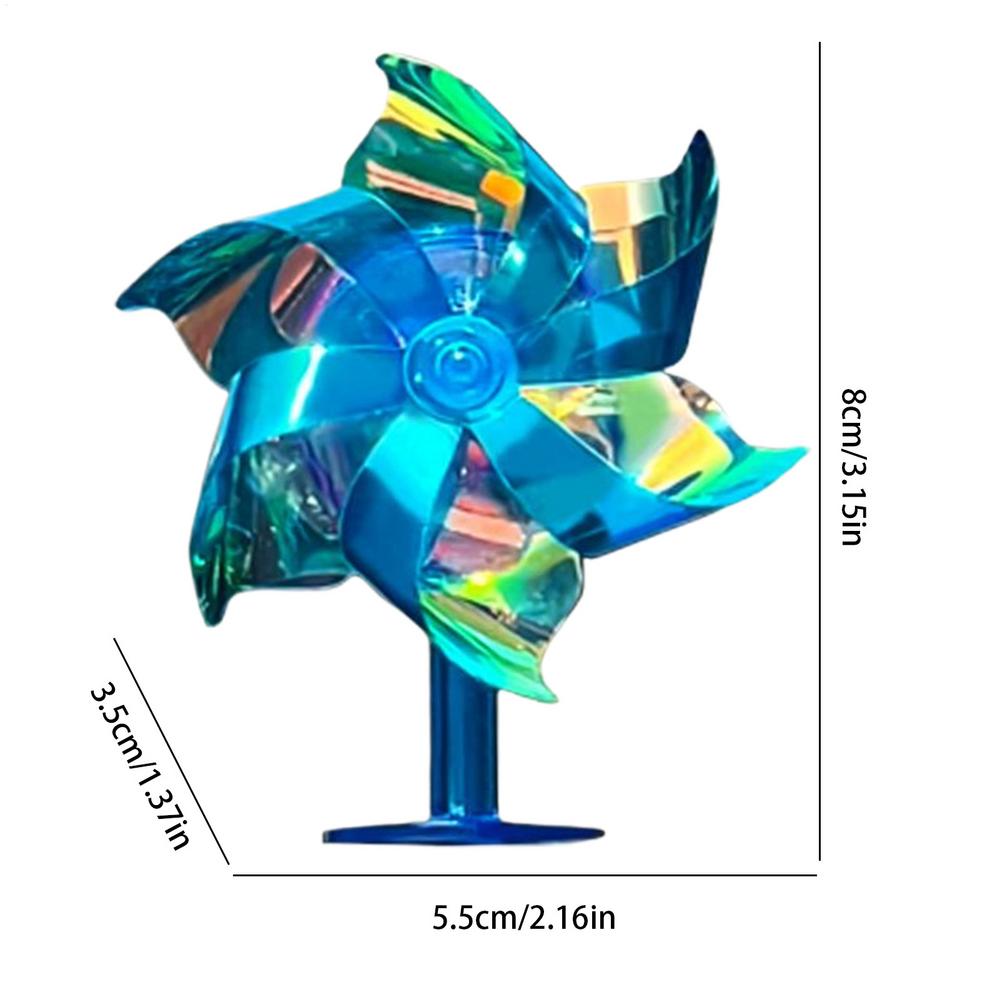 Motorcycle Handlebar Windmill Electric Scooter LED Rotating Windmill Small and Exquisite Shape Riding Equipment for Home Car синий