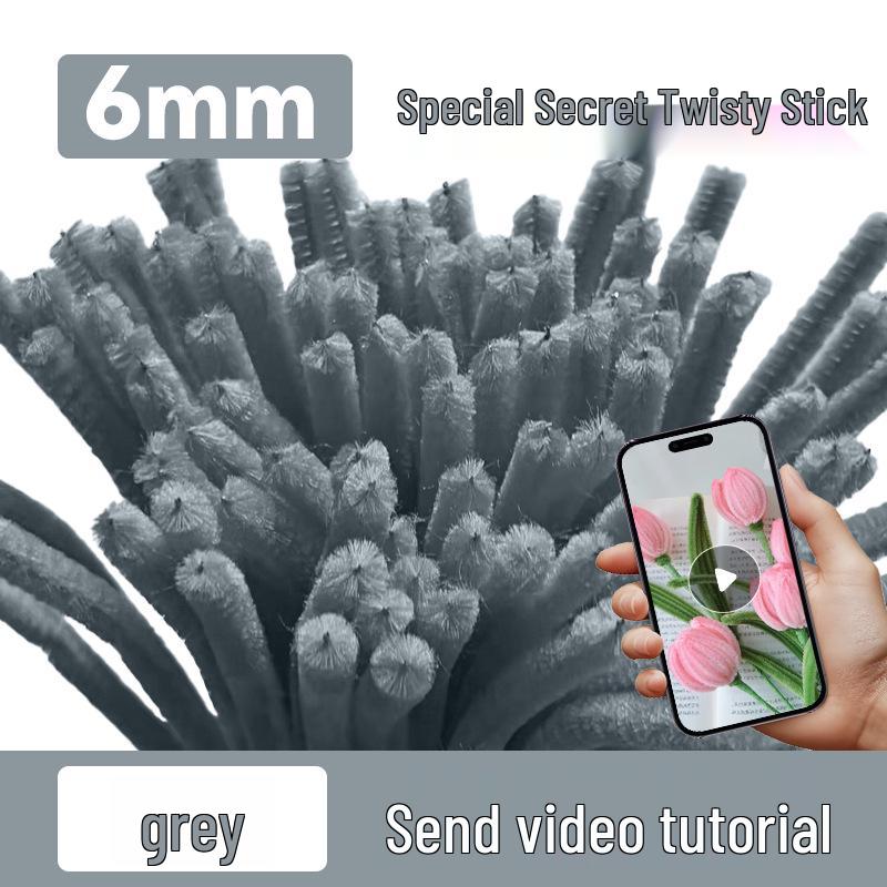 DIY Twisty Stick Bouquet Kit: Complete Chenille Stem Set for Children's Weaving