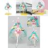 Hatsune Miku Figure Rabbit Ears Spring Ver. Pink Pvc Ornament Gift Collectible 23cm