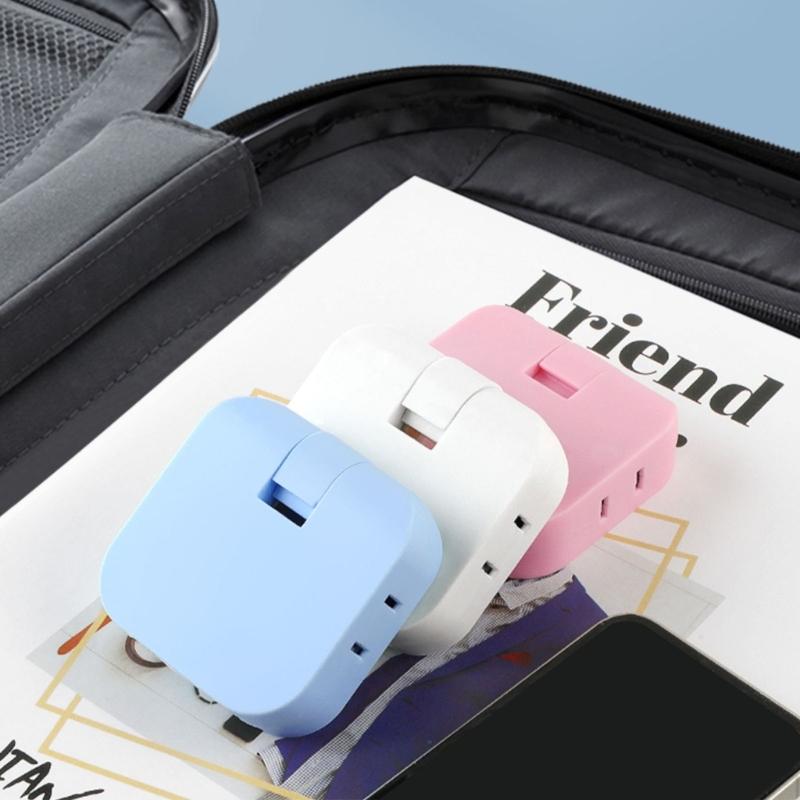 4 In 1 Rotatable Socket Converter Flat Pin Plug AC Outlet Extender Wall Tag Plug with 2USB Charge Adapter 180°Rotary