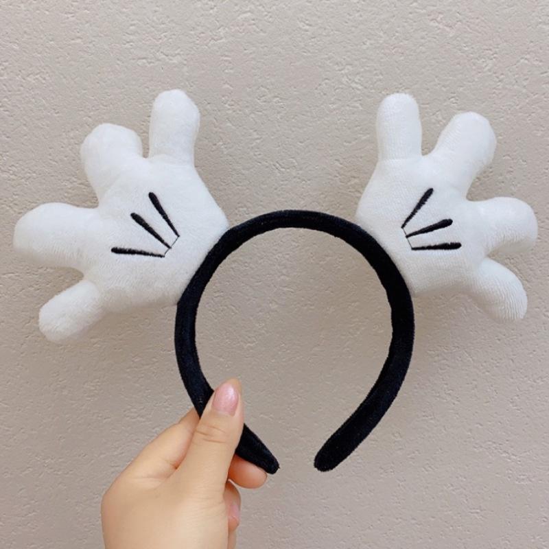 Handmade Cartoon Minnie Mickey Ear Headband Sparkly Animal Rabbit Hairpiece For Adults And Kids