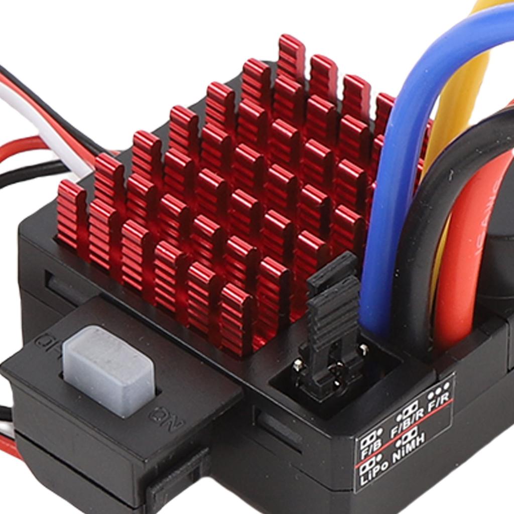 60A Brushed ESC for 540 550 750 Motors Alloy RC Electronic Speed Controller for RC Car Boat Tank Accessories