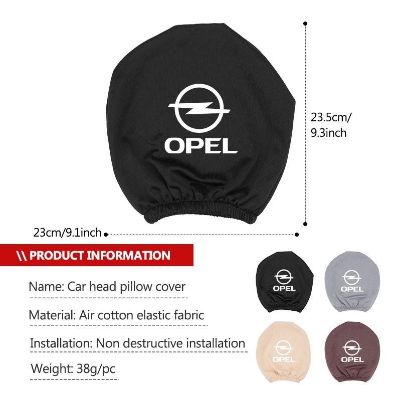 For Opel Car Seat Headrest Cover Seat Neck Pillow Protection Cushion Corsa Astra H G J Insignia Vectra Zafira Meriva