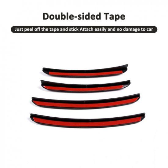 4PCS Bumper Fender Wheel Eyebrow Arch Sticker For Jaguar F-TYPE 2013-2024