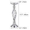 New Dining Table Candle Holder Arrangement Silver Iron Flower Arranger Path Candle Holder Wedding Flower Props Home Furnishings