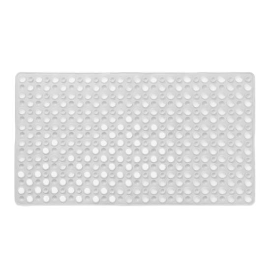 Bath Tub Mat Suction Cup Bath Shower Mat Non-Slip Bathtub Rug with Drain Holes Machine Washable Mat for Bathroom Floor Tub