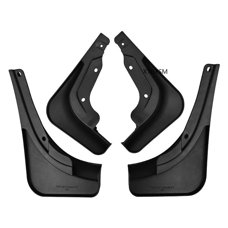 Car Mud Flaps Splash Guards For Hyundai CASPER EV 2024-2026 Exterior Accessories Set Of 4 Black Tire Fender Protectors