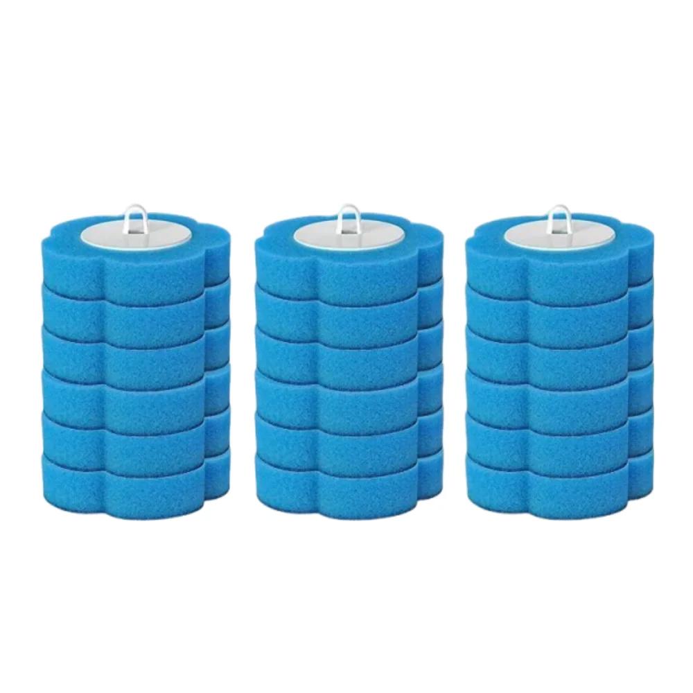 360° Cleaning Toilet Cleaning Kit Long Handle Wall Mounted Toilet Bowl Cleaners Brush Disposable Sponges