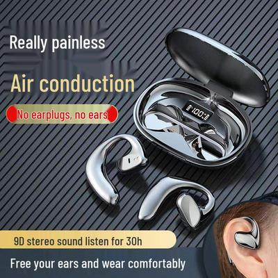 TWS Wireless Bone Conduction Sports Bluetooth Earphones with Charging Case