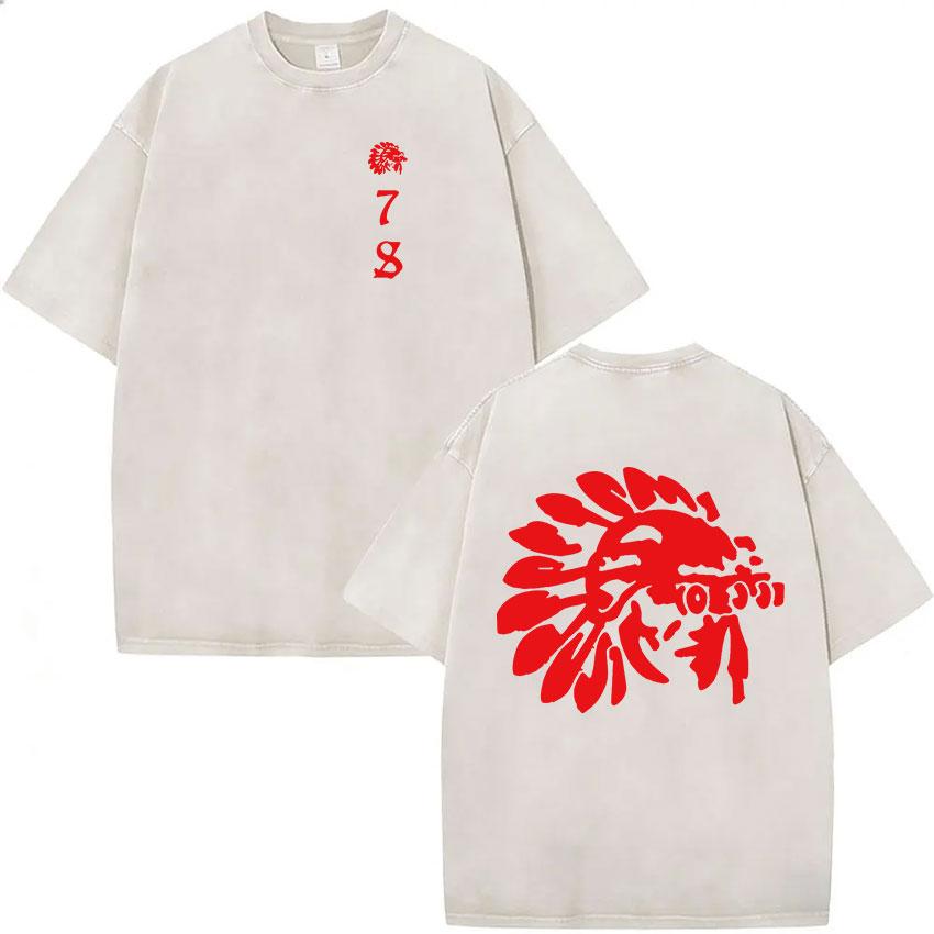 Forward Observations Group T-shirt Lavata Vintage Scheletro Uomo Gotico Oversize Girocollo Manica Corta T-shirt Y2k Streetwear