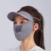 MEET SUNNY Outdoor Ice Silk Sun Protection Face Mask with Brim