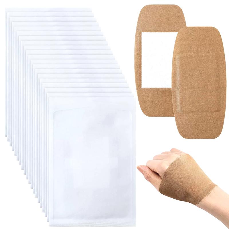 5Pcs Large Size Elastic Non-Woven Medical Adhesive Wound Dressing Band Aid Large Wound First Aid Skin Care Tools