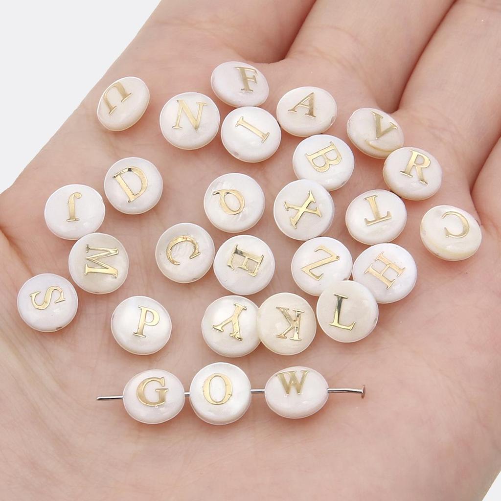 Gold Foil Seashell Beads: DIY Jewelry Making Materials for Bracelets, Necklaces, and Pendants