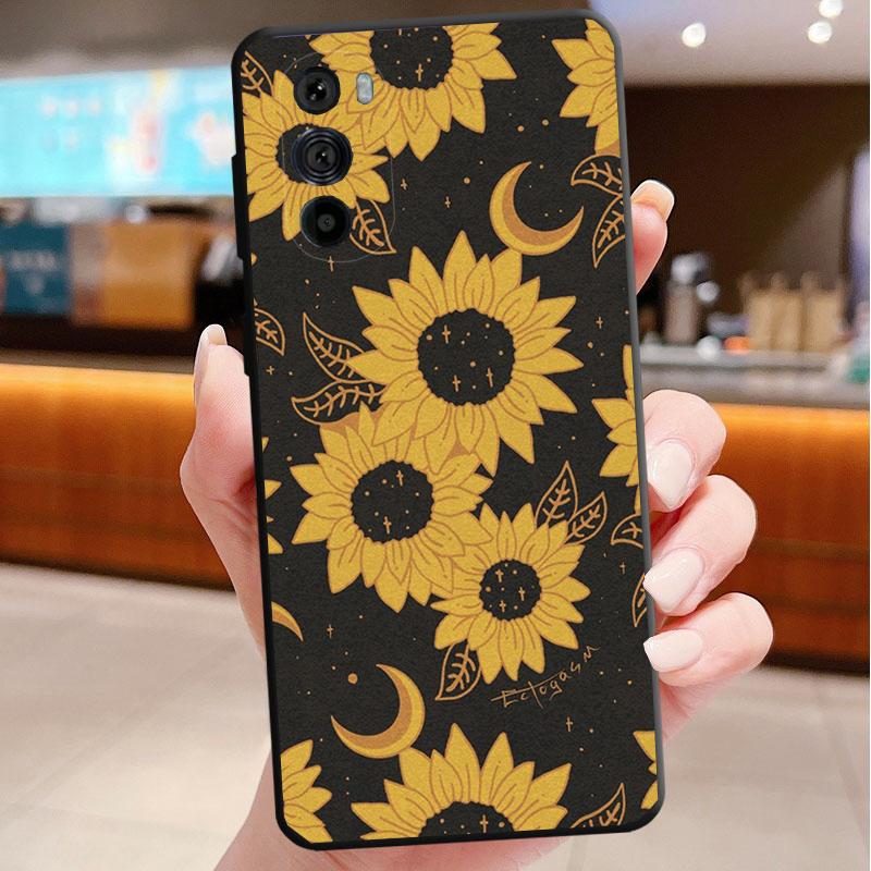 Sunflower Phone Case For Motorola Edge 60 50 40 Pro 60 50 40 30 Ultra Neo Fusion Moto G Play G Stylus G Carcasas