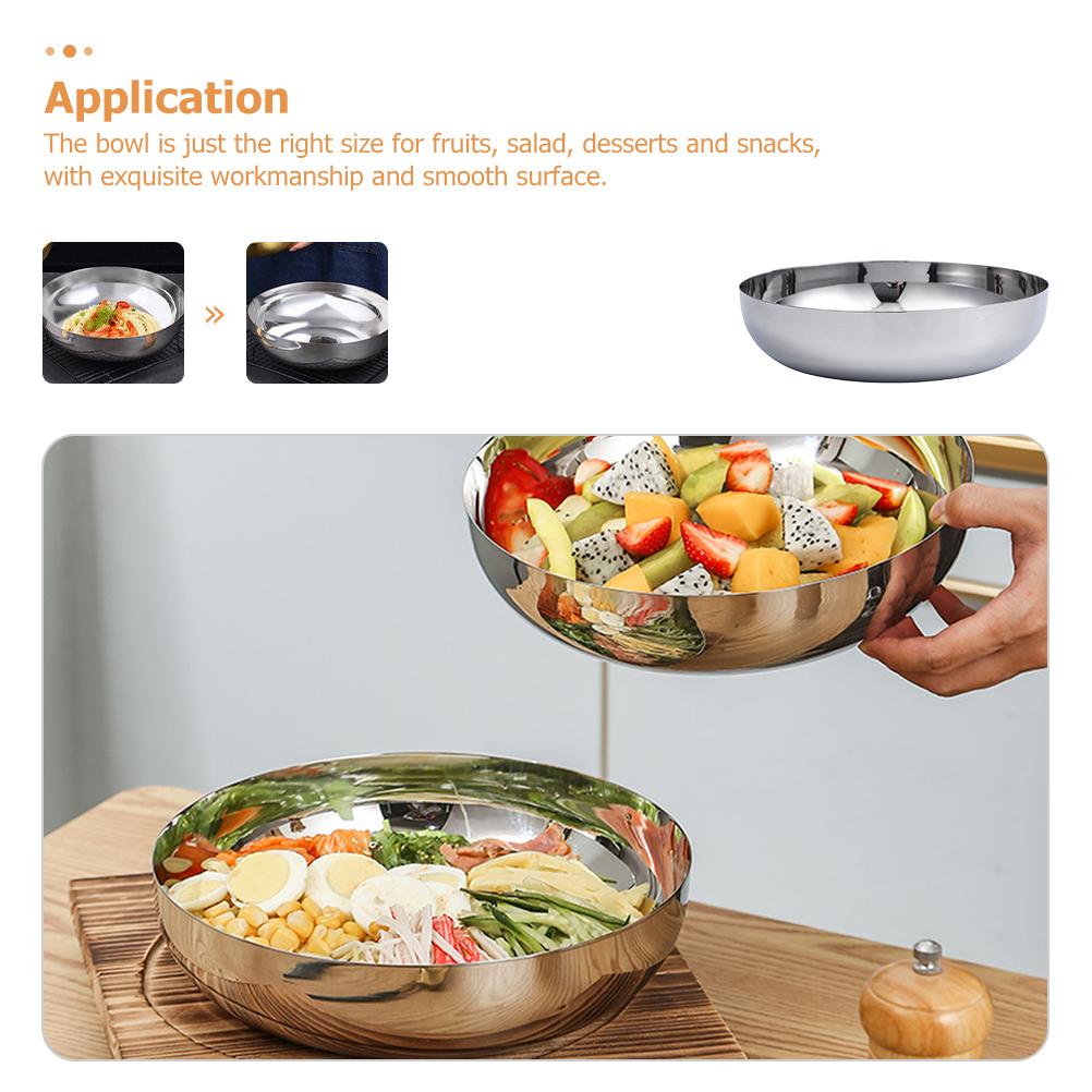 Reusable Fruit Bowl Food Household Fettuccine Pasta Plate Multi-function Serving Salad Bowls