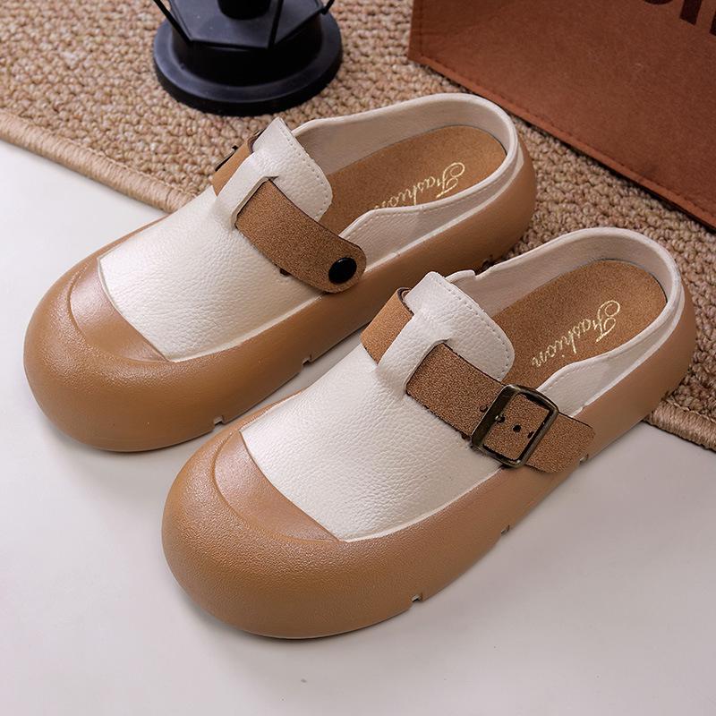 Women's Versatile Closed-Toe Non-Slip Thick Sole Autumn Sandals & Slippers