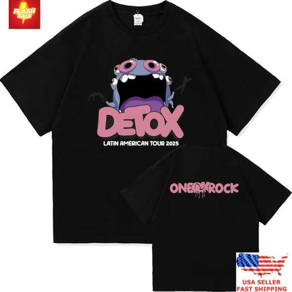 

Новая одежда One Ok Rock Detox Tour 2025 Классическая футболка для мужчин Унисекс футболка M
