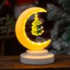 Kindergarten Christmas Gifts,Showcase and Desktop Ornaments, Santa Claus Gift,Moon Night Light