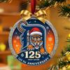 Tiger Team Christmas Decoration Detroit Team 125th Anniversary Hanging Decoration Alloy Ornament with Tiger Logo for Christmas Tree Baseball Fans Gift
