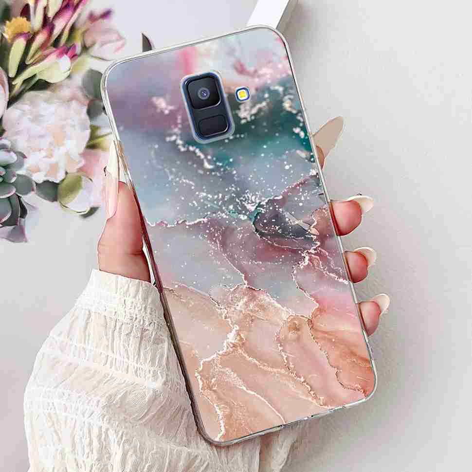 For Samsung Galaxy A6 2018 5.6" Case SM-A600F Soft Silicone TPU Cover For Samsung a6 A6 2018 SM-A600FN New Butterfly Phone Cases