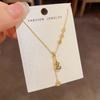 Women's New Chinese Style Fashion Simple Fu Character Gourd Tassel Necklace