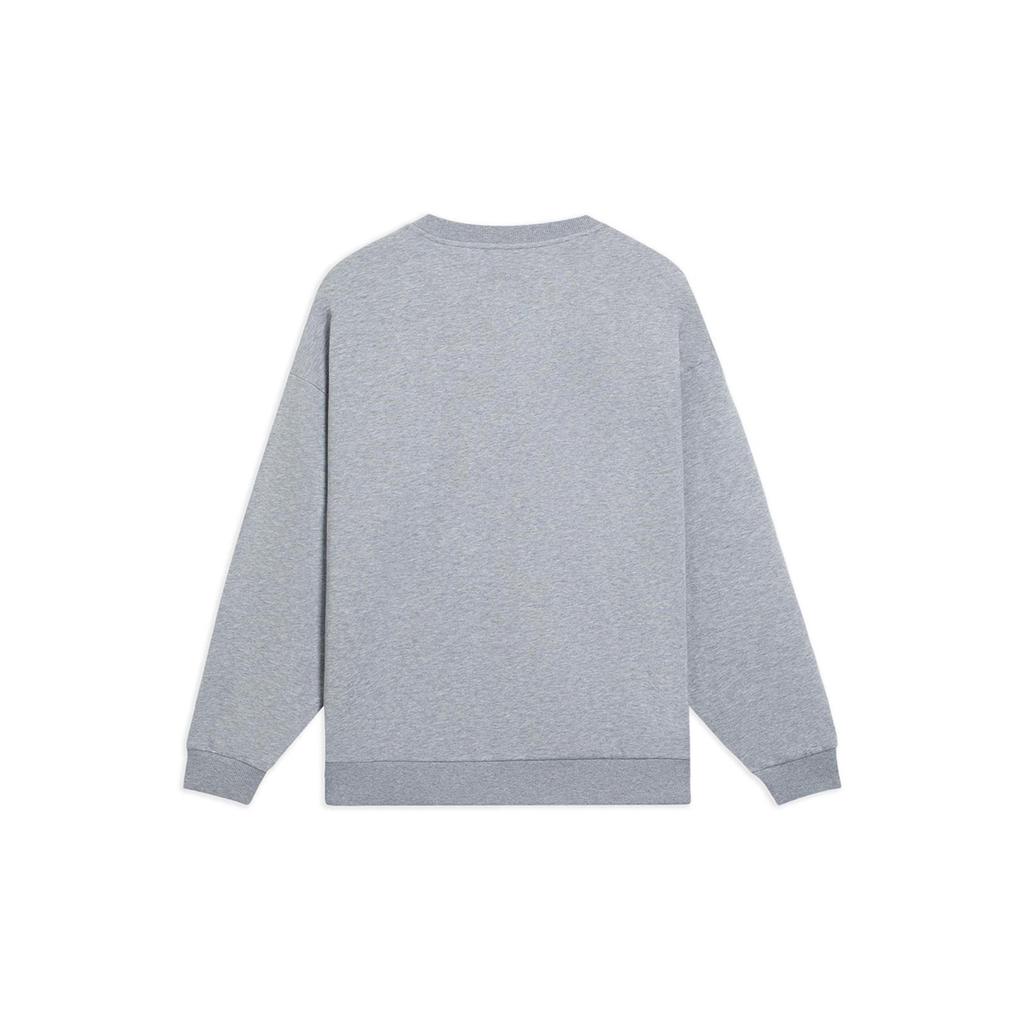 Li Ning Sports Life Collection Sweatshirt Unisex Heather Gray AWDSF75-5
