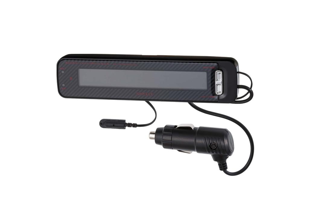 Napolex Fizz Car Voltage Voltage Abnormality and Road Icy Calendar Mounting Bracket for Flexible Mounting Position and Angle Car Thermometer,