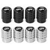 4PC Aluminium Car Tire Valve Stems Cap Gear-Shaped-Valve For Volkswagen TSI TDI R32 MK4 GTI Golf Polo Tiguan Passat Jetta Touran