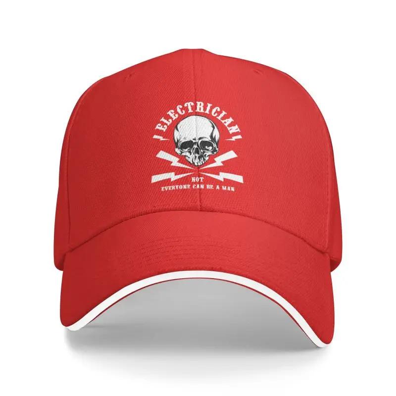 Fashion Funny Electrician Skull Gift Baseball Cap Women Men Adjustable Electrical Engineer Lineman Dad Hat Performance