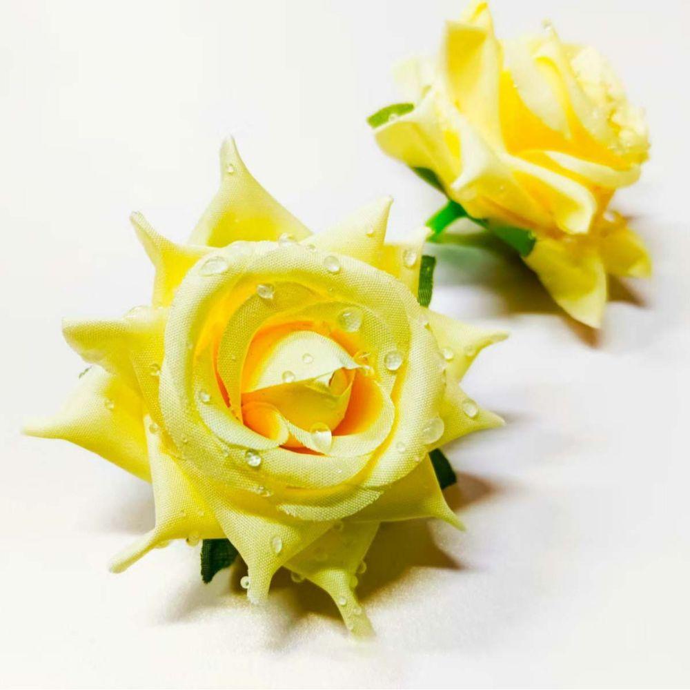 10pcs 3D Dew Drops Artificial Rose DIY Elegant Flower Arrangement  Home Decor