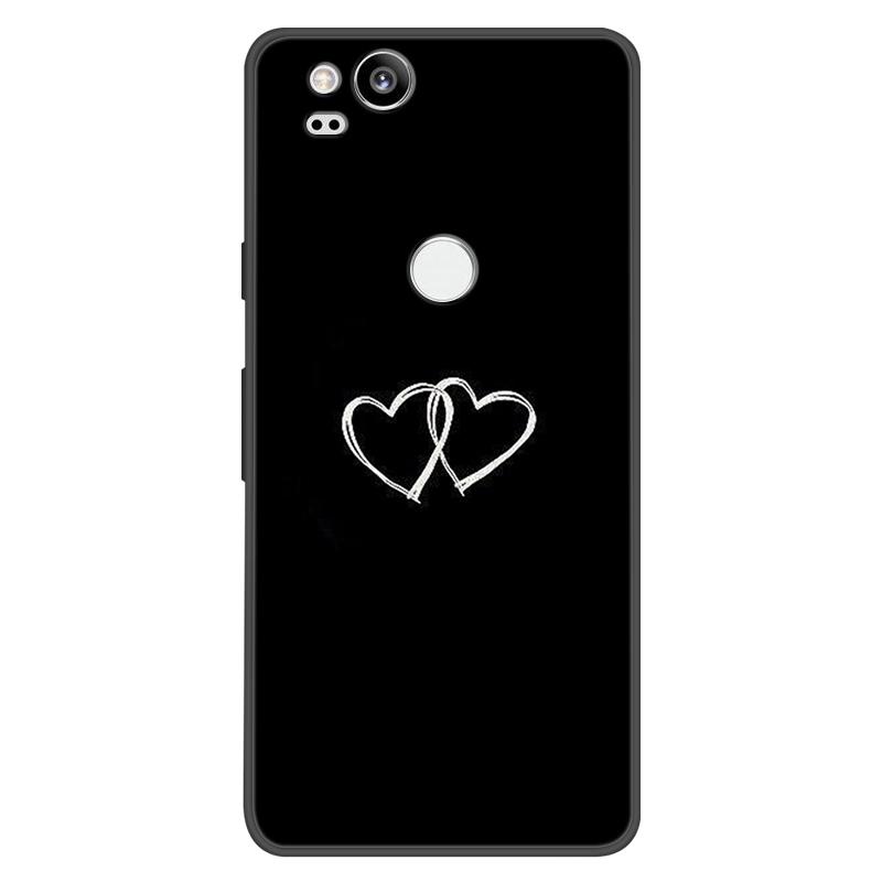 For Google Pixel 2 Case Soft Black Silicone Bumper Butterfly Phone Cover for Googe Pixel2 2XL Pixel2XL 2 Cases Fundas Coque