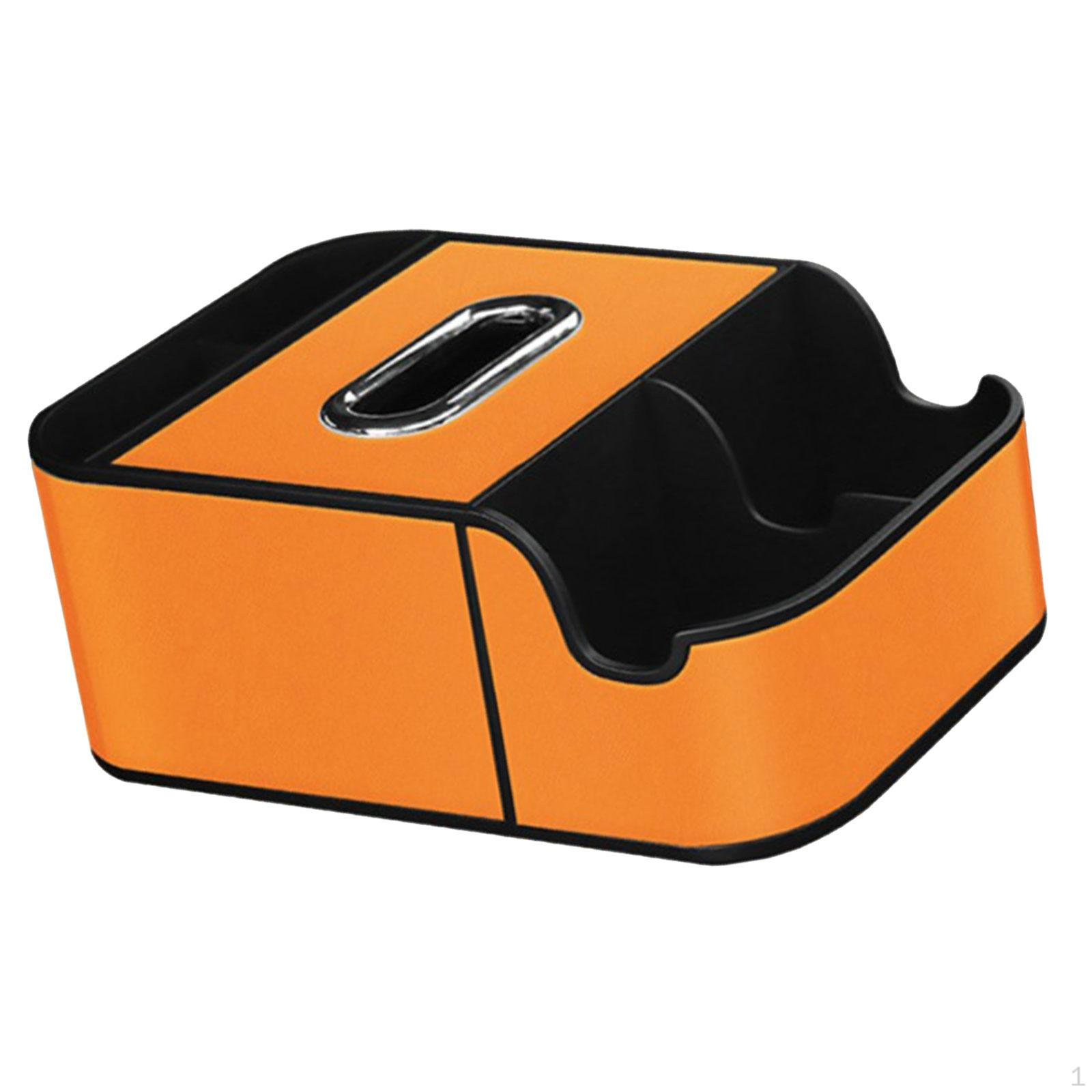 

Armrest Box Center Console Organizer Sturdy Accessories Fittings Easily Install Replace Parts помаранчевий