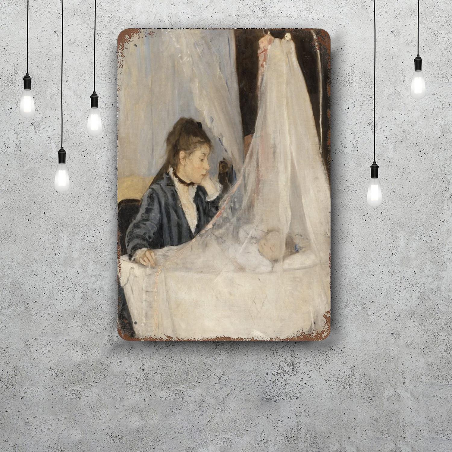 

berthe morisot painter Decor Vintage Metal Signs Tin Signs Captain Poster Decor for Bar Pub Club Man Cave Wall Decoration 20x30cm（7.8x11.8inch）