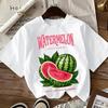 Watermelon Local Source Juicy Refreshing Printed Womens Round Neck Street Fashion Casual Hip Hop Graphic Aesthetic Clothes
