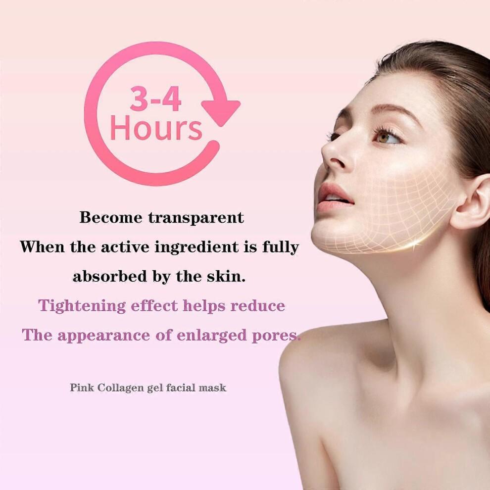 Medicube PDRN Pink Collagen Gel Mask 4 Sheets Korean Hydrogel Face Mask Hydrating Firming Glow Care