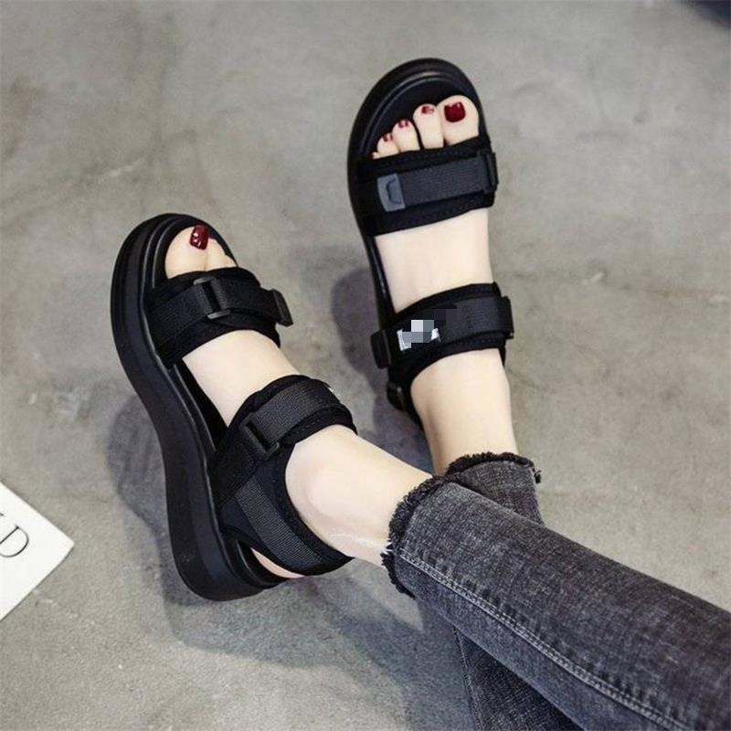 Women's Summer Platform Sports Sandals,Soft Sole Breathable Casual Beach Outdoor Slip On Shoes