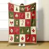 Cartoon Christmas digitalprinted polyester Bedroom velvet flannel cover blanket Fleece soft sofa cover blankets for beds