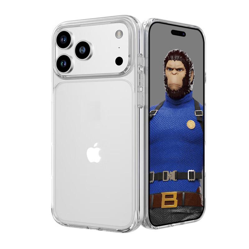 Mr. Blue Gorilla iPhone 17 Pro Transparent Protective Case