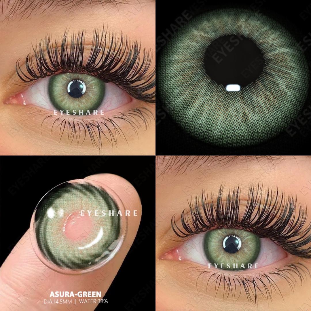 

EYESHARE 1 пара/2 шт. Натуральные цветные контактные линзы Синие контактные линзы для глаз Серые зрачки Коричневые линзы Зеленые контактные линзы Годовые цветные линзы